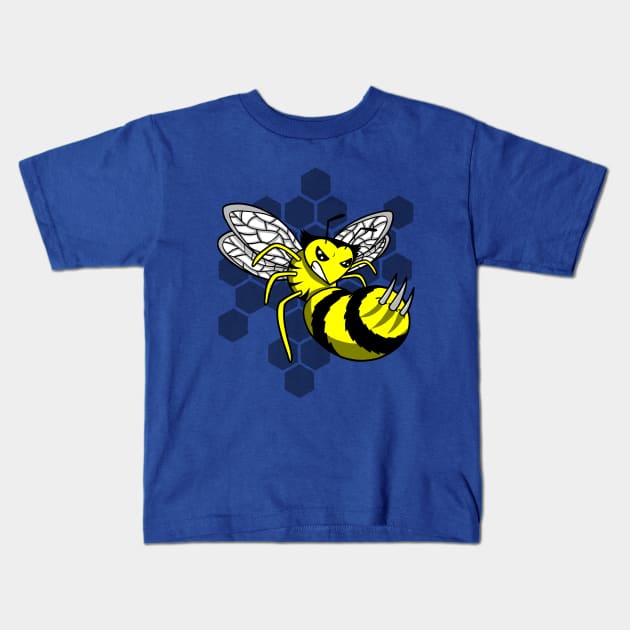 Cute Funny Mutant Bee Cartoon Gift For Kids Kids T-Shirt by BoggsNicolas